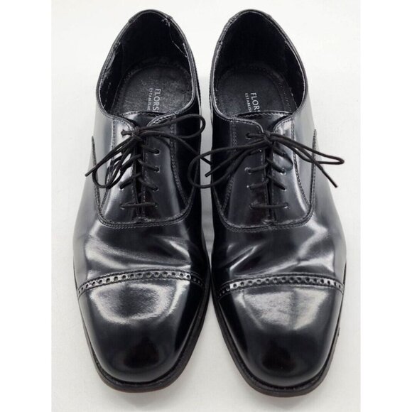 Florsheim Black Leather Cap Toe Oxford‎ Shoe Lace Closure Dress Shoes Size 10 D main image 10